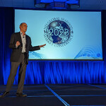 Steve Sands, Performance Food Group President of Protein Brands, on stage at the Global Seafood Market Conference.