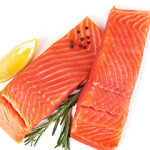 salmon with lemon