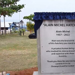 A tribute to Alain Michel at Oceanpick's hatchery in Sri Lanka.
