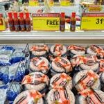 Shrimp rings for sale in a U.S. supermarket.