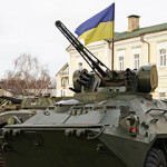 A Ukrainian tank.