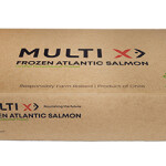 A box of Multi X CarbonNeutral-certified salmon.
