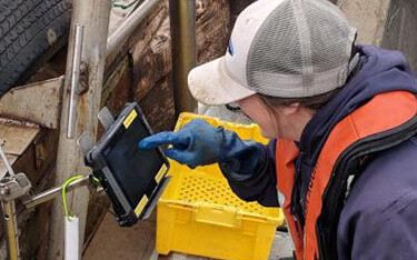 A fisher using an OPTECS system.