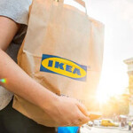 An Ikea shopping bag.