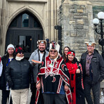 A group of representatives of First Nations in B.C. in Ottawa, Canada.