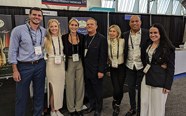 The Grants Oak Smoked employee crew at Seafood Expo North America 2023