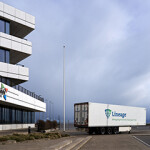 An image from the grand opening of an expanded Lineage cold storage facility in Aarhus, Denmark.