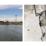 Examples of damage to Ecuador's shrimp farming sector.