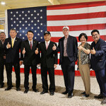 Representatives of CP Foods at the opening of Homegrown Shrimp USA.