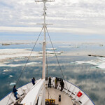 Onboard a vessel in the Chukchi Sea.