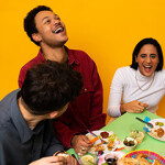 BettaF!sh laughing around plates