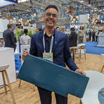 Fremantle Octopus Sales Manager Jose Bento showing off one of the company's trigger traps.