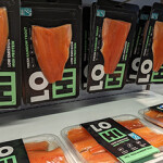 Finnforel's display of LOHI rainbow trout at Seafood Expo Global