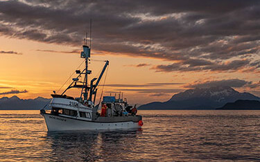F/V Sounder gillnetting in Lynn Canal, Southeast Alaska.