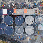 Salmon Evolution's flow-through farm under construction in 2021.