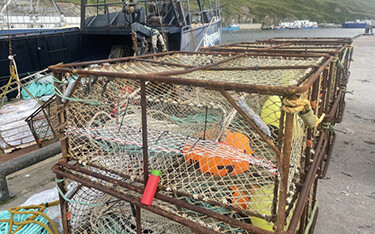 A trial Pacific cod pot.