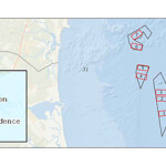 The multiple sites that Blue Water Fisheries originally proposed for its aquaculture project.