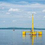 A pilot wind turbine in Maine.