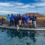 Members of the Coalition for Sustainable Aquaculture at a fish farm in Central America.