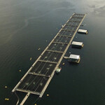 Mowi Canada West's Monday Rock salmon farm off Vancouver Island, British Columbia, Canada.