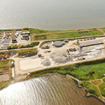 The site of Atlantic Sapphire's former Denmark-based RAS, which was destroyed in a fire.