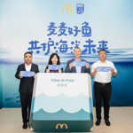 McDonald's China and the Marine Stewardship Council announcing a partnership.