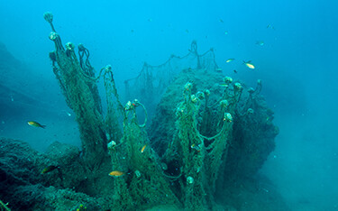 Lost fishing gear in Turkey.