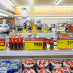 The seafood aisle in a grocery store