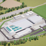 A rendering of FRD Japan's planned recirculating aquaculture system facility.