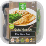The Fresh Market's new Miso Ginger Trout meal kit.