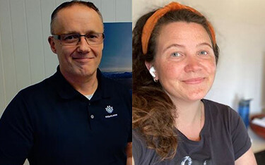 Naviaq Managing Director Lisbeth Plassen and Seacloud Managing Director Jens-Harald Jenssen