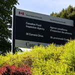 A sign for the Canadian Food Inspection Agency.