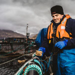 A Scottish Sea Farms employee.