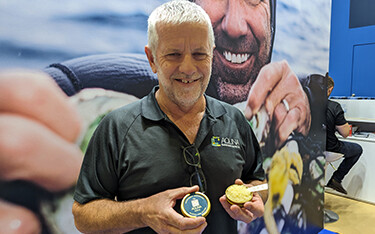 Ian Charles of Aquna Cod showing off the company's new Murray Cod Caviar