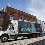 A Blue Harvest truck.