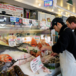 A U.S. seafood market.