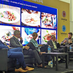 A panel of experts discussing the seafood industry at Seafood Expo Asia