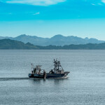 A crabbing vessel in Alaska