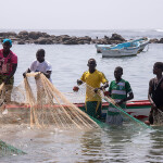 A group of fishermen in Senegal