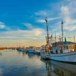 Shrimping vessels docked in Georgia, U.S.A.