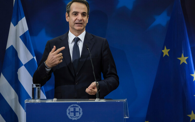 Greek Prime Minister Kyriakos Mitsotakis