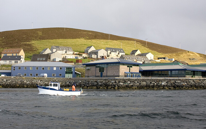 The University of Highland and Islands campus in the Shetland Islands town of Scalloway