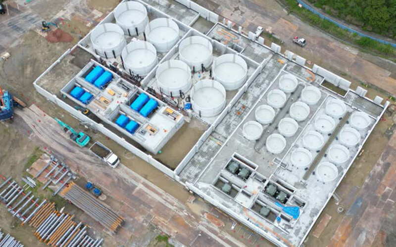 An aerial shot of the current progress on Soul of Japan's facility in Japan