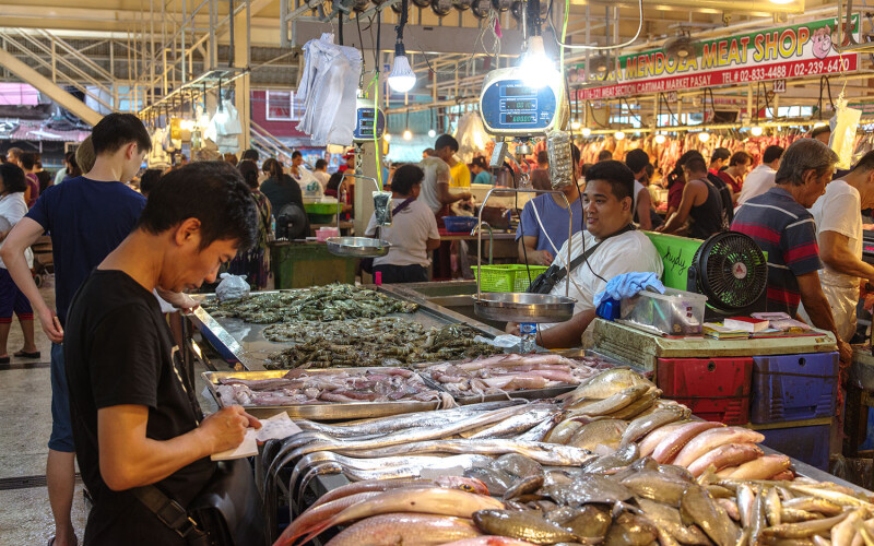 A fish market in Manila, the Philippines