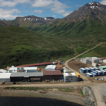 Trident Seafoods' seafood processing facility in False Pass, Alaska, U.S.A.