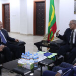 China Deputy Minister for Agriculture Ma Youxiang meeting with Mauritania Fisheries and Marine Economy Minister Mokhtar El Housseinou Lam