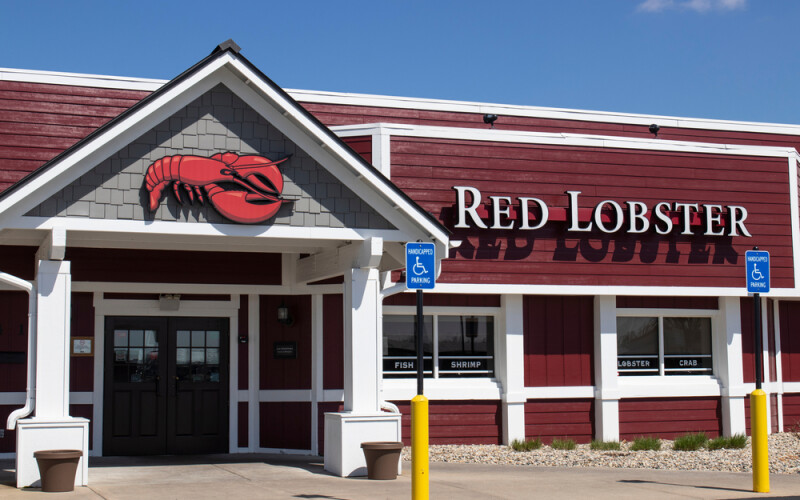 The exterior of a Red Lobster location in Indianapolis, Indiana, U.S.A.