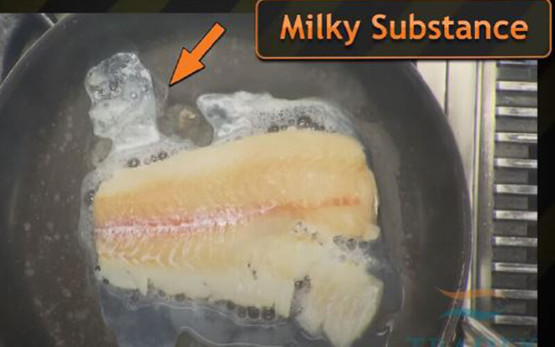An image taken from the complaint against Conagra alleging overglazing of its frozen seafood products