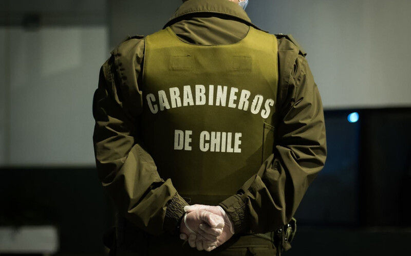 A member of the Chilean national law enforcement