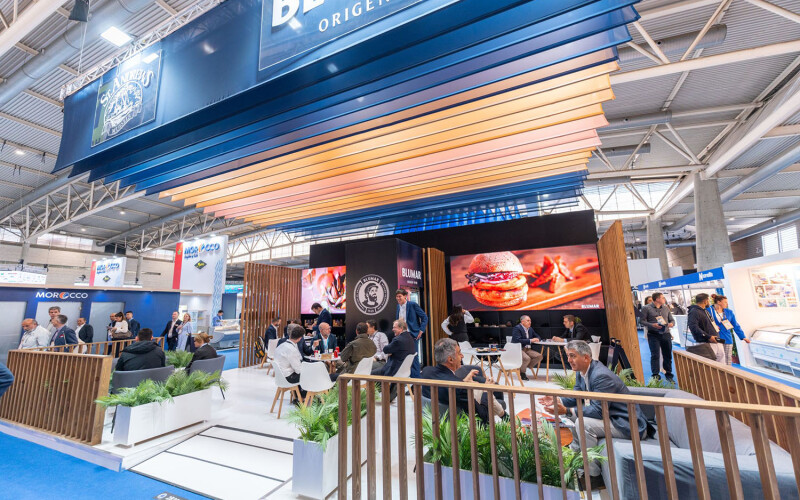 Blumar's booth at the 2024 Seafood Expo Global